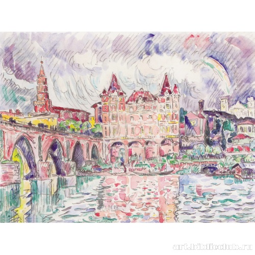 Вид на Монтобан в дождь