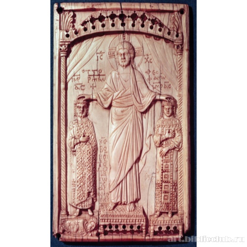 Коронация императора Оттона 11 и императрицы Феофано