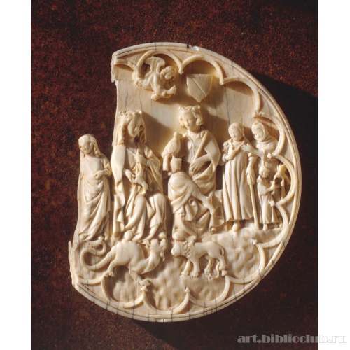 Двор Бога и Богини Любви. Крышка футляра для зеркала