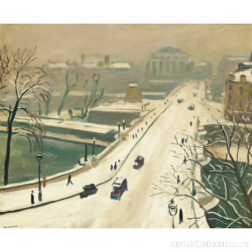 Новый мост под снегом