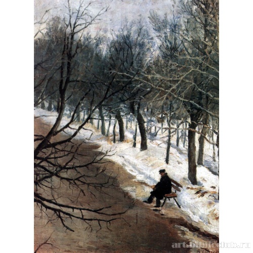 Зубовский бульвар зимою