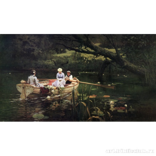 На лодке. Абрамцево