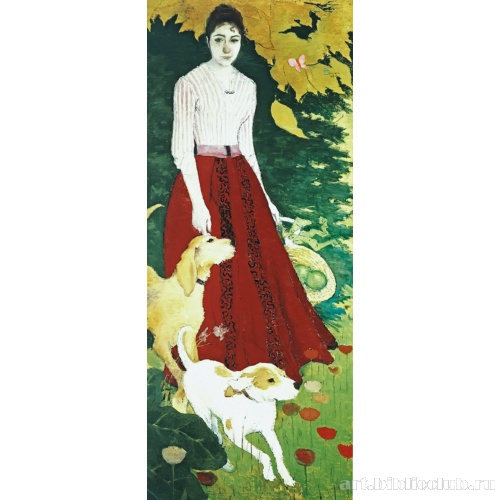 Портрет Андре Боннар с собаками