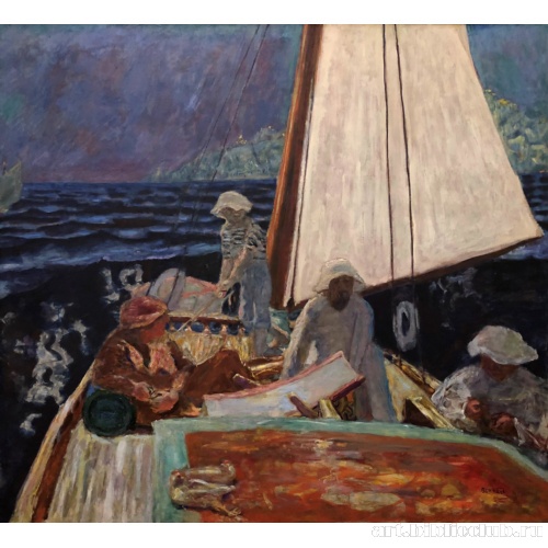 Синьяк и его друзья на яхте