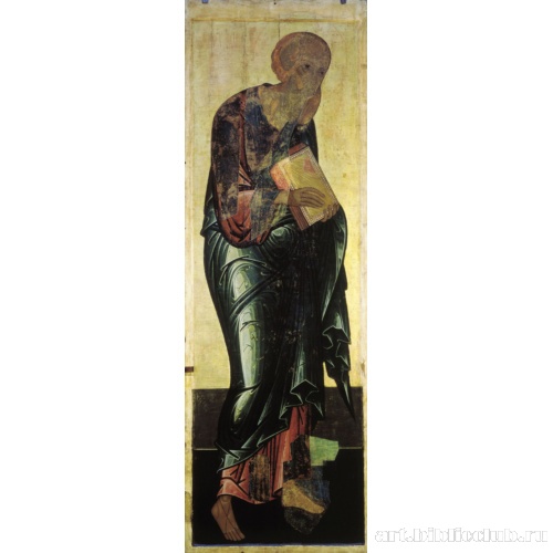 Иоанн Богослов. Фрагмент. Икона из деисусного чина Успенского собора во Владимире