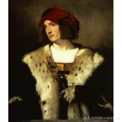 Портрет мужчины в красной шапке