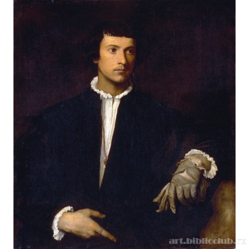 Портрет мужчины с перчатками