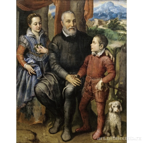 Семейный портрет: Минерва, Амилкаре и Асдрубале Ангисиссола