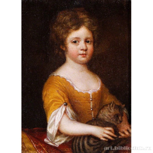 Портрет девочки с кошкой