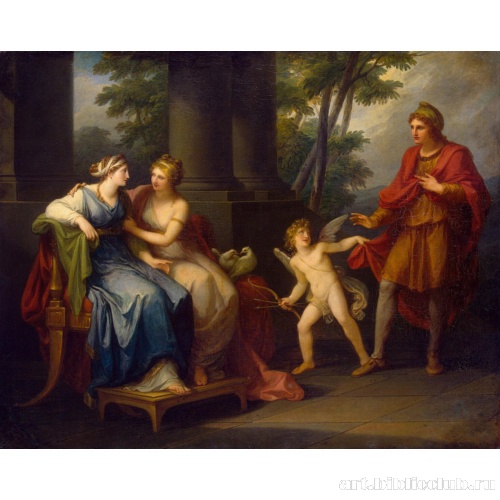 Венера уговаривает Елену любить Париса
