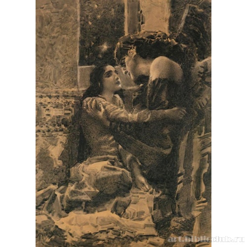 Тамара и Демон. Иллюстрация к поэме М. Ю. Лермонтова «Демон»