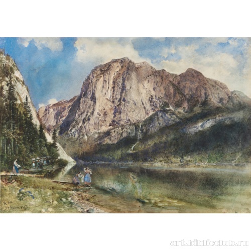 Озеро Альтаусзее и склон горы Триссель