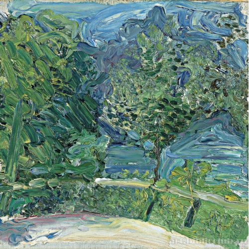 Дорога вдоль берега озера близ Гмундена