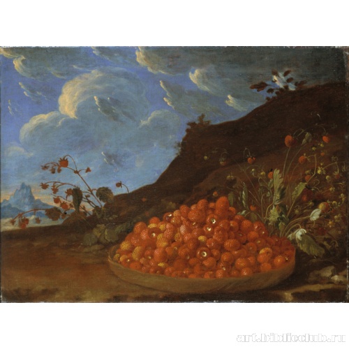 Корзина земленики на лоне природы