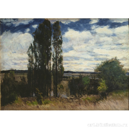 Сена. Пейзаж с тополями