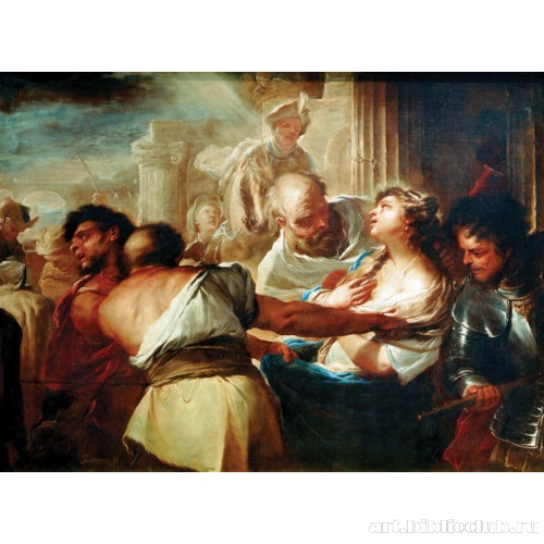 Святая Луция идет на мученическую смерть