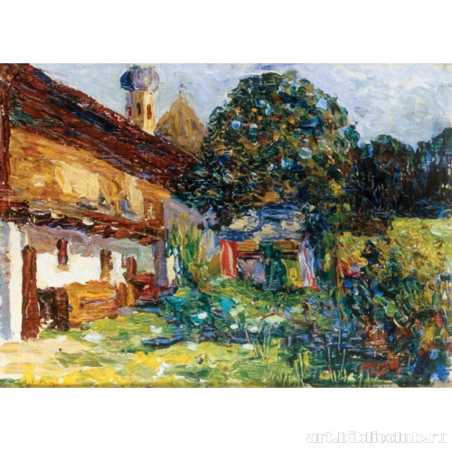 Пейзаж с церковью