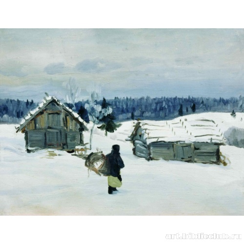 Зимой в деревне