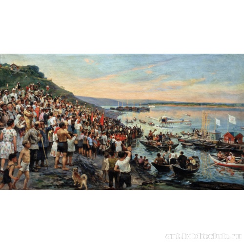 Встреча гидроплана в Ульяновске в 1927 году