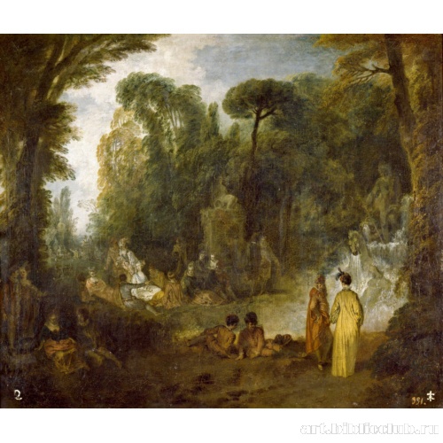 Собрание у фонтана «Нептун» (Праздник в парке)