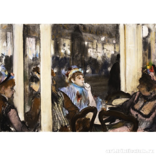 Женщины на террасе в кафе вечером