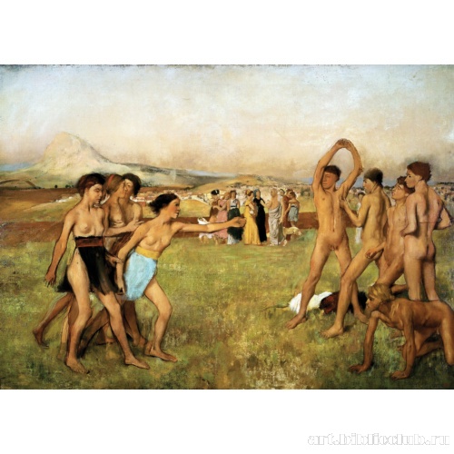 Молодые спартанки, вызывающие на состязание спартанцев