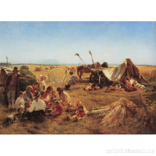 Крестьянский обед в поле