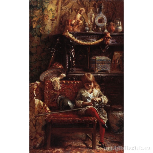 Портрет сына в мастерской (Маленький антиквар)