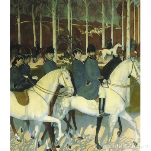 Цикл «Легенда святого Губерта». Выезд на охоту (Отъезд)