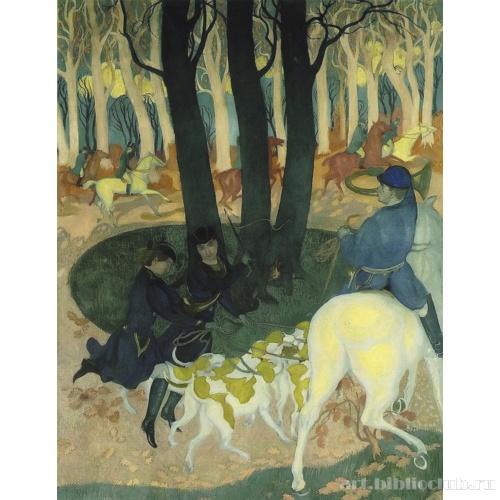 Цикл «Легенда святого Губерта». Спускают собак (Пуск гончих)