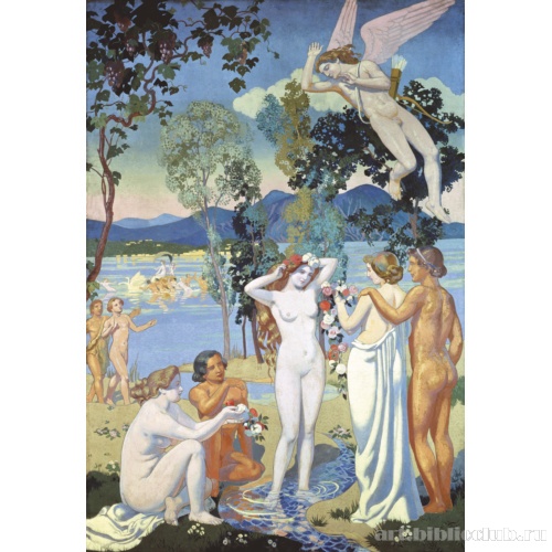 История Психеи. Панно первое. Пролетающий Амур поражн красотой Психеи