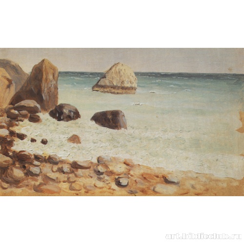 Скалистый морской берег. Крым