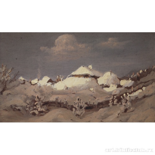 Хаты в снегу