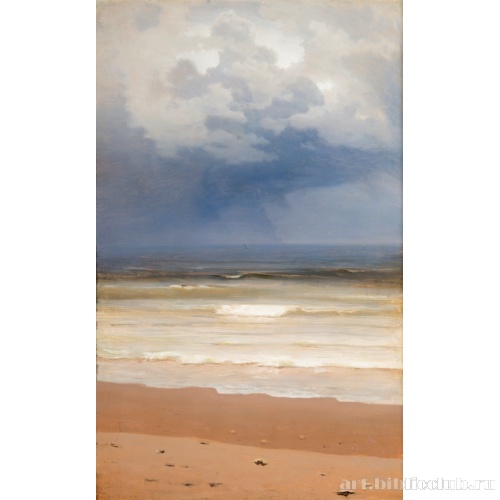 Прибой в дождливый день