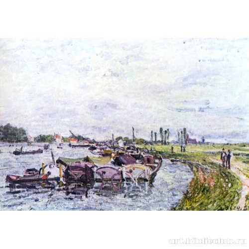 Грузовая баржа близ Сен-Мам