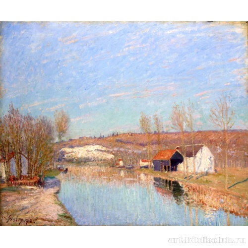 Река Луан и склоны Сен-Никез, февральский день