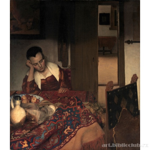 Спящая молодая женщина