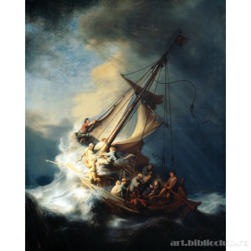 Христос во время шторма на море Галилейском