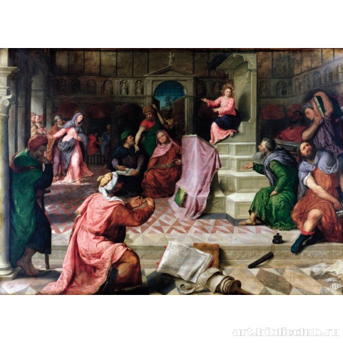 Христос проповедует в храме