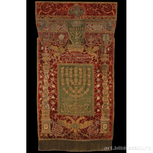 Занавес и полог для синагогального ковчега (парохет)