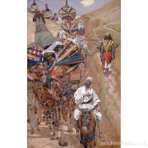 Ребекка встречает Исаака в пути