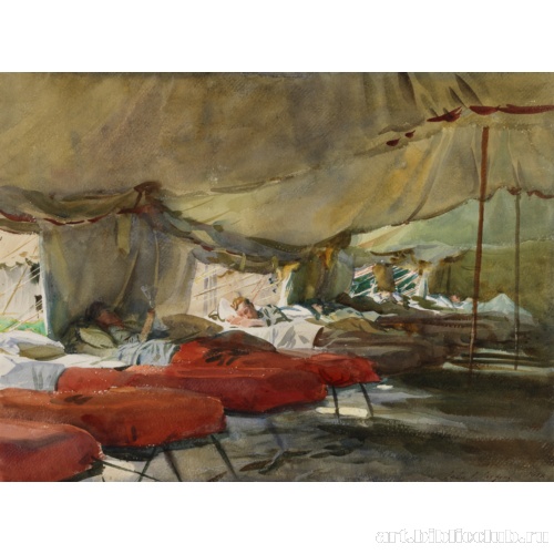 Внутри палаточного госпиталя