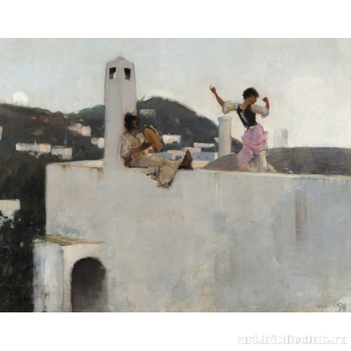 Капри. Девушка, танцующая на крыше