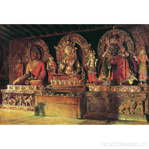 Три главных божества в буддийском монастыре Чингачелинг в Сиккиме