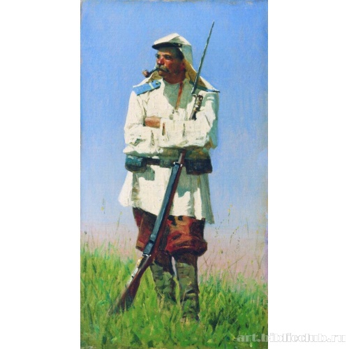 Туркестанский солдат в зимней форме