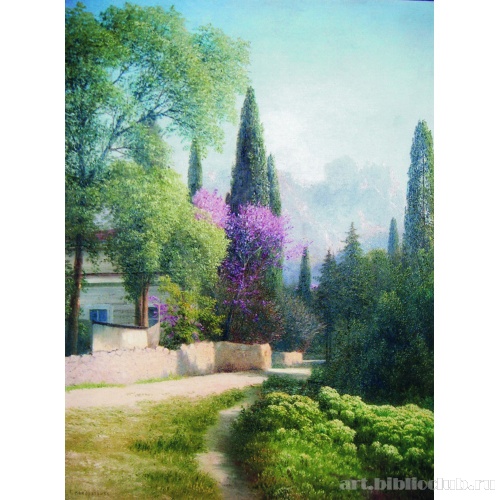 Весна в Крыму. Вид на Ай-Петри