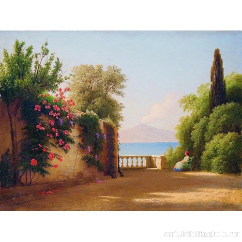 У моря. Вид на Везувий