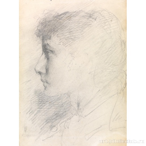 Набросок девушки в профиль