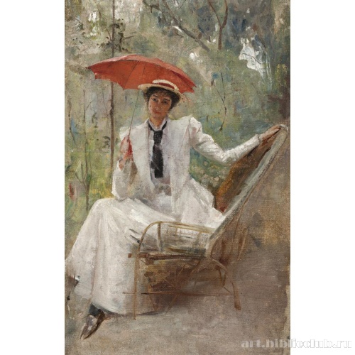 Дама с зонтиком