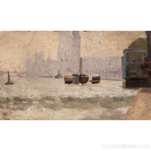 Туман, набережная Темзы